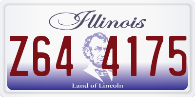 IL license plate Z644175