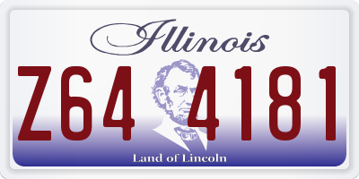 IL license plate Z644181