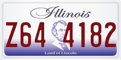 IL license plate Z644182