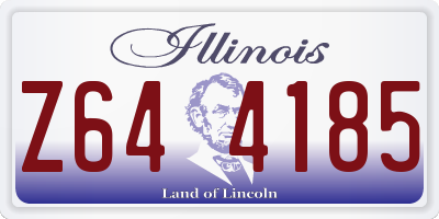 IL license plate Z644185