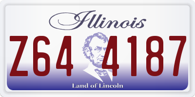 IL license plate Z644187