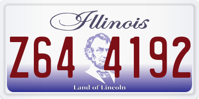 IL license plate Z644192