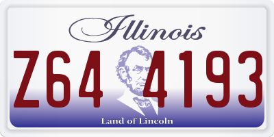 IL license plate Z644193