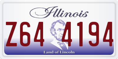 IL license plate Z644194