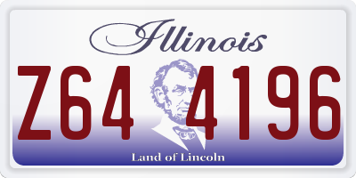 IL license plate Z644196