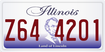 IL license plate Z644201
