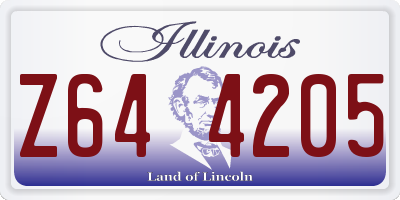 IL license plate Z644205