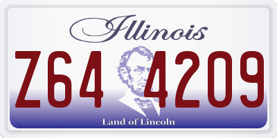 IL license plate Z644209