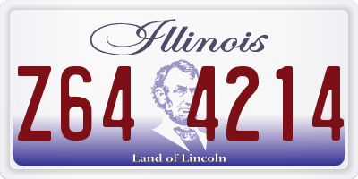 IL license plate Z644214