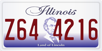 IL license plate Z644216