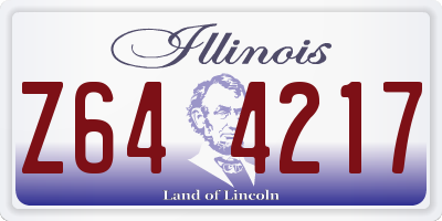 IL license plate Z644217