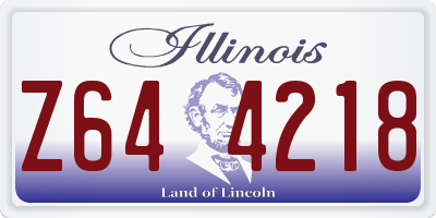 IL license plate Z644218