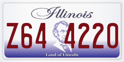 IL license plate Z644220