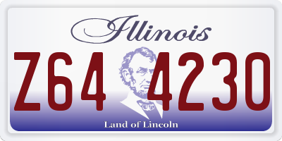 IL license plate Z644230