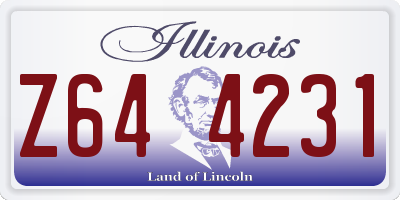 IL license plate Z644231