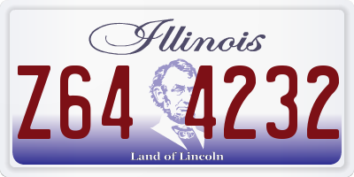 IL license plate Z644232