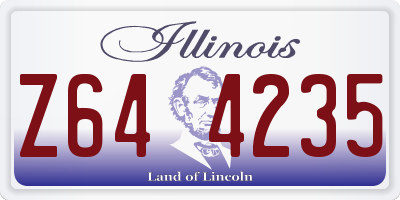 IL license plate Z644235