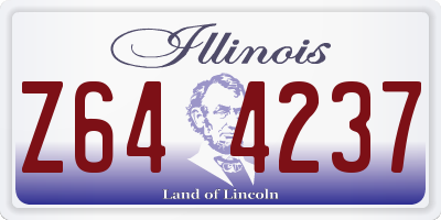 IL license plate Z644237