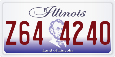 IL license plate Z644240