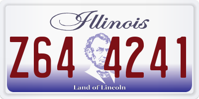 IL license plate Z644241