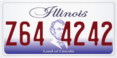 IL license plate Z644242