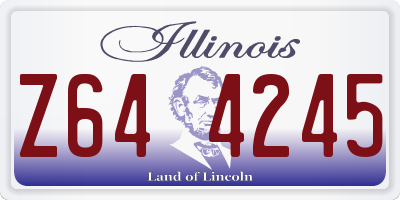 IL license plate Z644245