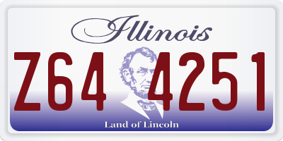 IL license plate Z644251