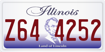 IL license plate Z644252