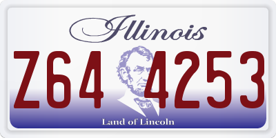 IL license plate Z644253