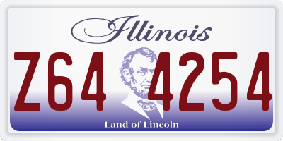 IL license plate Z644254
