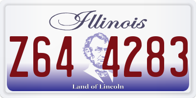 IL license plate Z644283