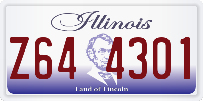 IL license plate Z644301