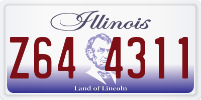 IL license plate Z644311