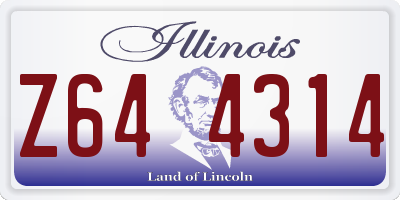 IL license plate Z644314