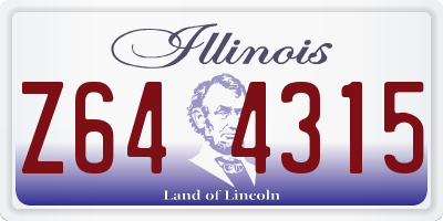 IL license plate Z644315