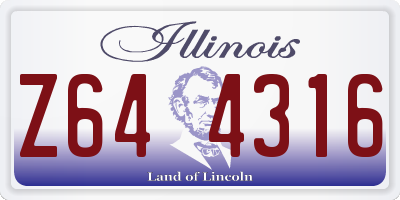 IL license plate Z644316