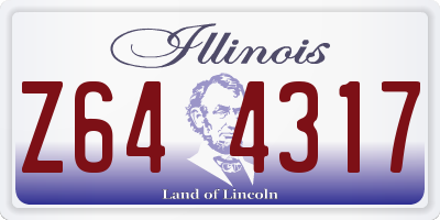 IL license plate Z644317