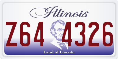 IL license plate Z644326