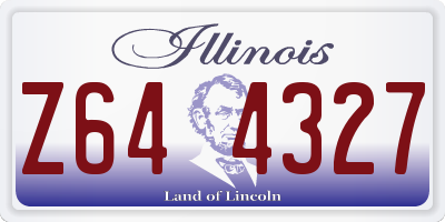 IL license plate Z644327