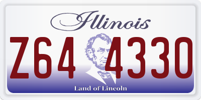IL license plate Z644330