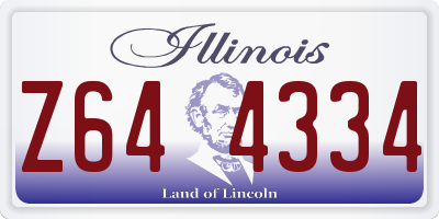 IL license plate Z644334