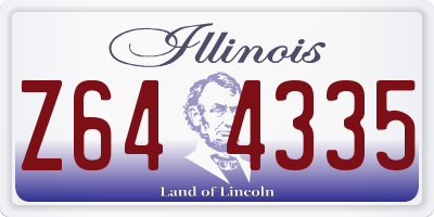 IL license plate Z644335