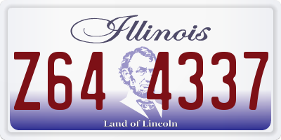 IL license plate Z644337