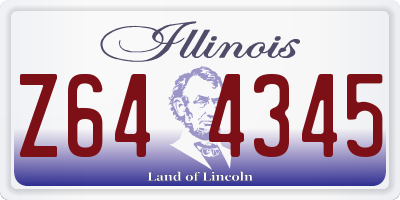 IL license plate Z644345