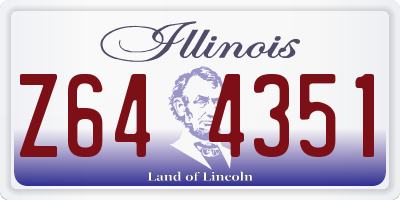 IL license plate Z644351