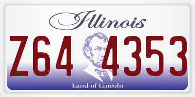 IL license plate Z644353