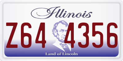 IL license plate Z644356
