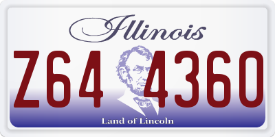 IL license plate Z644360