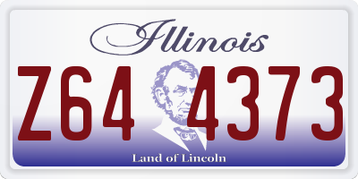 IL license plate Z644373