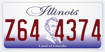 IL license plate Z644374